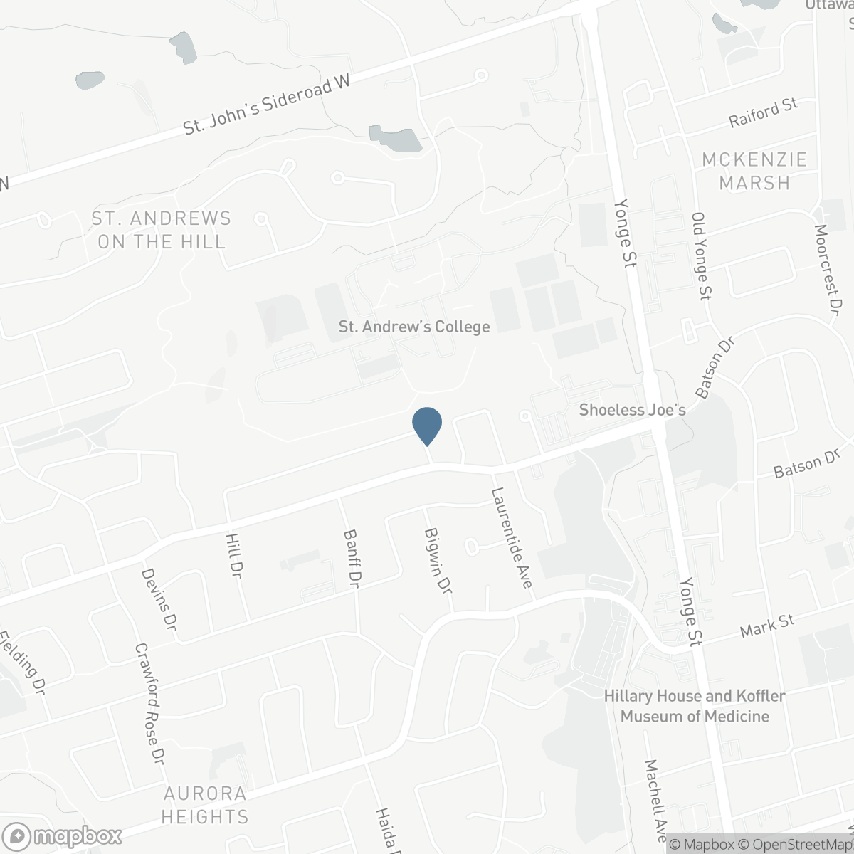8 HILL DRIVE, Aurora, Ontario L4G 3A6